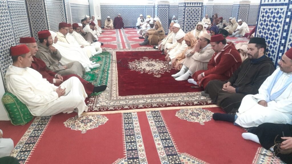 المجلس العلمي المحلي ينظم مجلسًا للصلاة على الرسول ﷺ بمدينة الريصاني إقليم الرشيدية احتفاءً بالمولد النبوي الشريف