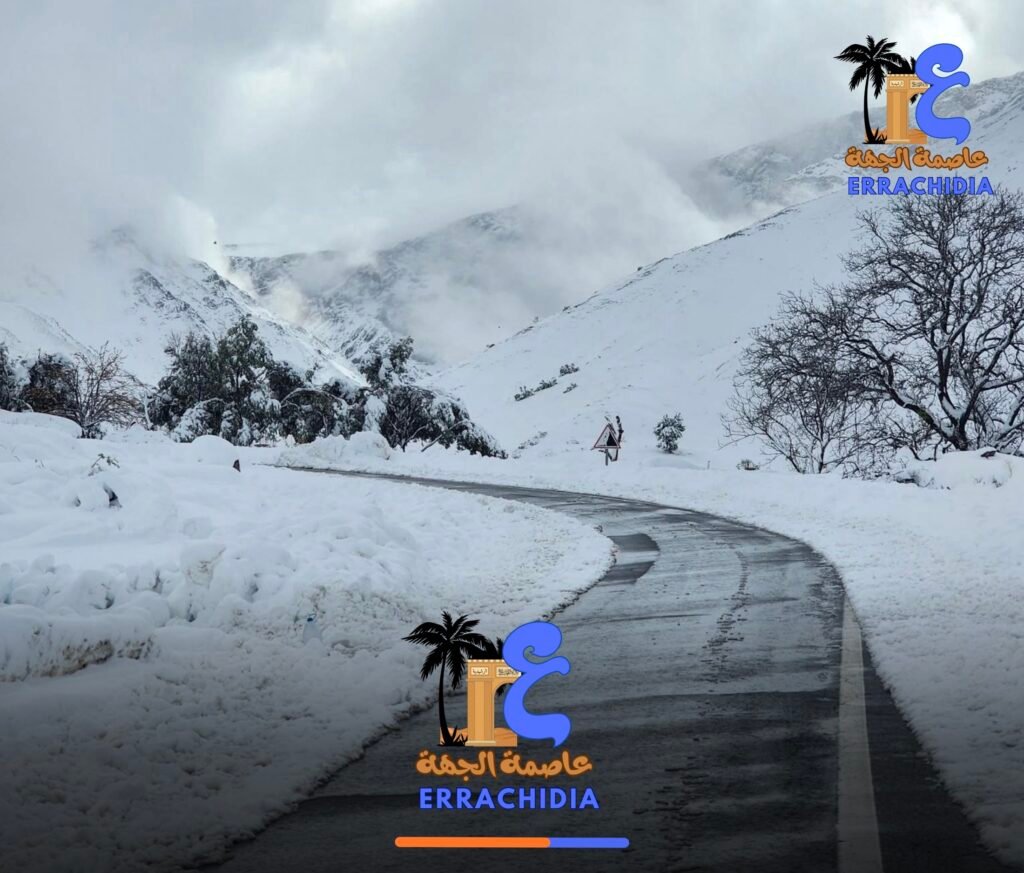اضطرابات جوية تشمل ثلوجًا بعدة أقاليم من بينها الرشيدية وأمطار وموجة برد قوية بجهة درعة تافيلالت
